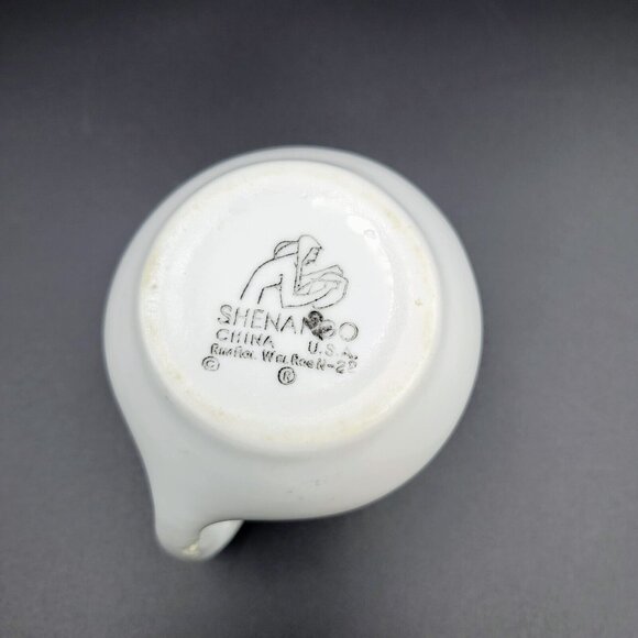 Restaurant Ware Creamer Shenango China Small Pitcher Blue Flowers Individual - Picture 9 of 11